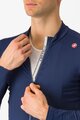 CASTELLI Cycling winter long sleeve jersey - ESPRESSO THERMAL - blue