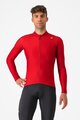 CASTELLI Cycling winter long sleeve jersey - ESPRESSO THERMAL - red