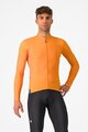 CASTELLI Cycling winter long sleeve jersey - ESPRESSO THERMAL - orange