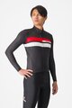 CASTELLI Cycling winter long sleeve jersey - LINEARE - black