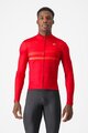 CASTELLI Cycling winter long sleeve jersey - COLLAPSE JRS - red