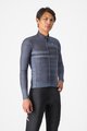 CASTELLI Cycling winter long sleeve jersey - COLLAPSE JRS - blue