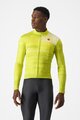 CASTELLI Cycling winter long sleeve jersey - COLLAPSE JRS - yellow