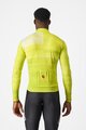 CASTELLI Cycling winter long sleeve jersey - COLLAPSE JRS - yellow