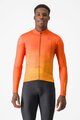 CASTELLI Cycling winter long sleeve jersey - UNLIMITED THERMAL - orange