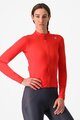 CASTELLI Cycling winter long sleeve jersey - ESPRESSO THERMAL W - orange