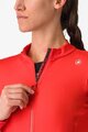 CASTELLI Cycling winter long sleeve jersey - ESPRESSO THERMAL W - orange