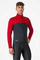 CASTELLI Cycling thermal jacket - ESTREMO - red/black