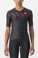 CASTELLI Cycling short sleeve jersey - FREE SPEED 2W RACE - black/pink