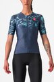 CASTELLI Cycling short sleeve jersey - FREE SPEED 2W RACE - blue/turquoise