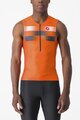 CASTELLI Cycling sleeveless jersey - FREE TRI 2 - orange/blue