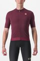 CASTELLI Cycling short sleeve jersey - ESSENZA - bordeaux