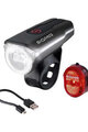 SIGMA SPORT set of lights - AURA 60 + NUGGET II - red/black