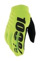 100% SPEEDLAB Cycling long-finger gloves - BRISKER - yellow/black