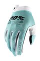 100% SPEEDLAB Cycling long-finger gloves - ITRACK - light blue