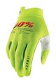 100% SPEEDLAB Cycling long-finger gloves - ITRACK - yellow