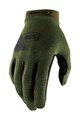 100% SPEEDLAB Cycling long-finger gloves - RIDECAMP - green/black