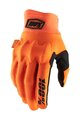 100% SPEEDLAB Cycling long-finger gloves - COGNITO - orange/black