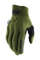 100% SPEEDLAB Cycling long-finger gloves - COGNITO SMART SHOCK - green