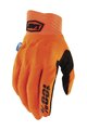 100% SPEEDLAB Cycling long-finger gloves - COGNITO SMART SHOCK - orange