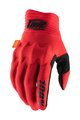 100% SPEEDLAB Cycling long-finger gloves - COGNITO D3O - red/black