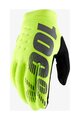 100% SPEEDLAB Cycling long-finger gloves - BRISKER - yellow