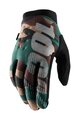 100% SPEEDLAB Cycling long-finger gloves - BRISKER - green/brown/black