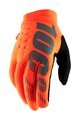 100% SPEEDLAB Cycling long-finger gloves - BRISKER - orange