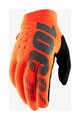 100% SPEEDLAB Cycling long-finger gloves - BRISKER JR - orange