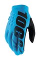 100% SPEEDLAB Cycling long-finger gloves - BRISKER - turquoise