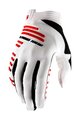 100% SPEEDLAB Cycling long-finger gloves - R-CORE - white