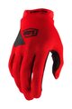 100% SPEEDLAB Cycling long-finger gloves - RIDECAMP - red