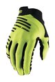 100% SPEEDLAB Cycling long-finger gloves - R-CORE - yellow