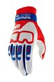 100% SPEEDLAB Cycling long-finger gloves - LANGDALE - red/white/blue