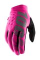 100% SPEEDLAB Cycling long-finger gloves - BRISKER - pink