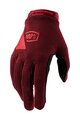 100% SPEEDLAB Cycling long-finger gloves - RIDECAMP - red