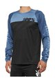 100% SPEEDLAB Cycling summer long sleeve jersey - R-CORE - black/blue