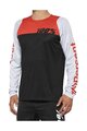 100% SPEEDLAB Cycling summer long sleeve jersey - R-CORE - black/red