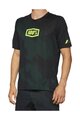 100% SPEEDLAB Cycling short sleeve jersey - AIRMATIC LE - black/green