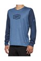 100% SPEEDLAB Cycling summer long sleeve jersey - AIRMATIC - blue