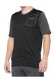 100% SPEEDLAB Cycling short sleeve jersey - RIDECAMP - black/grey