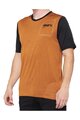 100% SPEEDLAB Cycling short sleeve jersey - RIDECAMP - brown/black