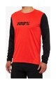 100% SPEEDLAB Cycling summer long sleeve jersey - RIDECAMP - red/black