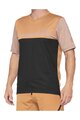 100% SPEEDLAB Cycling short sleeve jersey - AIRMATIC - brown/black