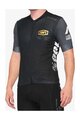 100% SPEEDLAB Cycling short sleeve jersey - EXCEEDA - black/grey