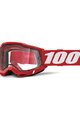 100% SPEEDLAB Cycling sunglasses - ACCURI 2 ENDURO MTB - red/white