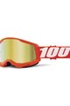 100% SPEEDLAB Cycling sunglasses - STRATA 2 - orange/white/gold