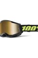 100% SPEEDLAB Cycling sunglasses - STRATA 2 - black/yellow/gold