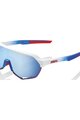 100% SPEEDLAB Cycling sunglasses - S2 - TOTAL ENERGIES TEAM - white/blue/red