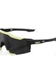 100% SPEEDLAB Cycling sunglasses - SPEEDCRAFT - black/yellow